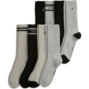 image:imageJockey Mens Everyday Cotton Blend Crew Socks 8PackGrey TonesBlack