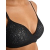 image:imageJockey Womens Bra Smooth amp Sleek Lace Demi Coverage Wirefree TShirt Bra