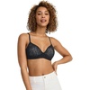 image:imageJockey Womens Bra Smooth amp Sleek Lace Demi Coverage Wirefree TShirt Bra