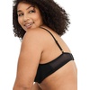 image:imageJockey Womens Bra Smooth amp Sleek Microfiber Demi Coverage Underwire TShirt BraBlack