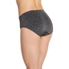 image:imageJockey Womens Underwear Smooth amp Shine Seamfree HipsterBlack Heather