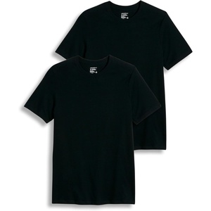 image:imageJockey Tall Man Classic Crew Neck Undershirt 2 Pack  100 Cotton TShirts for MenBlack