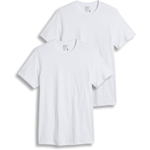 image:imageJockey Tall Man Classic Crew Neck Undershirt 2 Pack  100 Cotton TShirts for MenDiamond White