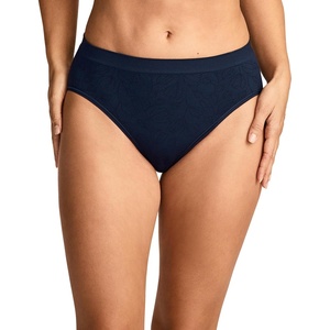 image:imageJockey Womens Underwear Seamfree HiCutBlue Jacquard