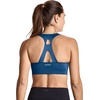 image:imageJockey Womens Bra Contour Hold Mid Impact Racerback Sports BraIron Blue