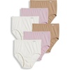 image:imageJockey Womens Underwear Plus Size 100 Cotton Elance Brief  6 PackIvoryLightPink Shadow