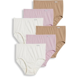 image:imageJockey Womens Underwear Plus Size 100 Cotton Elance Brief  6 PackIvoryLightPink Shadow