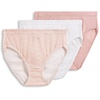 image:imageJockey Womens Underwear 100 Cotton Elance Breathe French Cut  3 PackWhiteSeashell RoseNeutral Rose Horizon