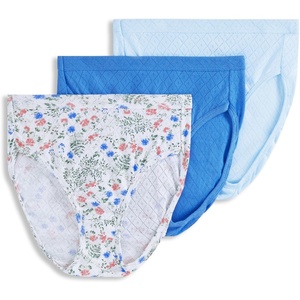 image:imageJockey Womens Underwear 100 Cotton Elance Breathe French Cut  3 PackGarden Ferns
