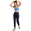 image:imageJockey Womens Bra Seamfree Mid Impact Zip Front Sports BraCrisp Blue