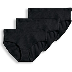 image:imageJockey Womens Underwear 100 Cotton Elance Breathe Hipster  3 PackBlack