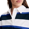 image:imageJockey Womens Activewear 1876 Collection Cropped Rugby Polo1876 Lake Blue