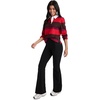 image:imageJockey Womens Activewear 1876 Collection Cropped Rugby Polo1876 Red Stripe