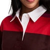 image:imageJockey Womens Activewear 1876 Collection Cropped Rugby Polo1876 Red Stripe