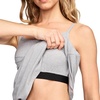 image:imageJockey Womens Activewear Cotton Stretch Cami Dress with Builtin BraGrey Heather