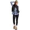 image:imageJockey Womens Activewear Flannel Button UpAfternoon Plaid