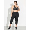 image:imageJockey Womens Cotton Stretch Slim Flare CapriBlack