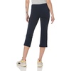 image:imageJockey Womens Cotton Stretch Slim Flare CapriDark Navy