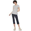 image:imageJockey Womens Cotton Stretch Slim Flare CapriDark Navy