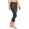 image:imageJockey Womens Cotton Stretch Capri LeggingCharcoal Grey Heather