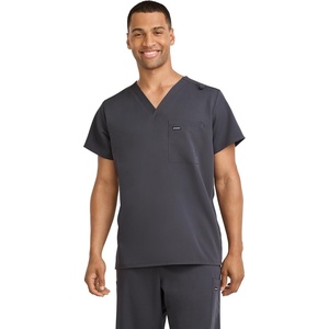image:imageJockey Unisex Scrubs Unisex Scrub TopCharcoal Grey