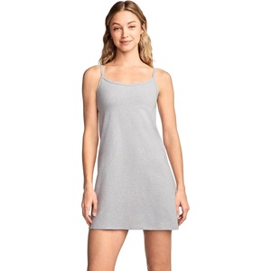 image:imageJockey Womens Activewear Cotton Stretch Cami Dress with Builtin BraGrey Heather