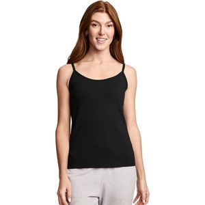 image:imageJockey Womens Activewear Cotton Stretch Cami with Builtin BraBlack