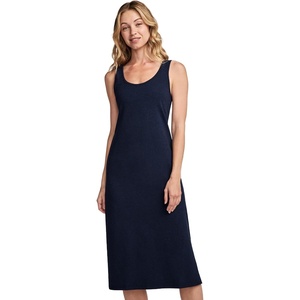 image:imageJockey Womens Activewear Cotton Stretch Tank Dress with Builtin BraBlue Heather