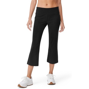 image:imageJockey Womens Cotton Stretch Slim Flare CapriBlack