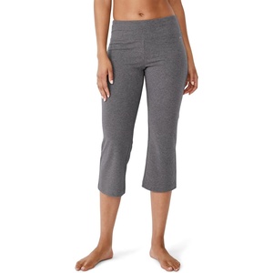 image:imageJockey Womens Cotton Stretch Slim Flare CapriCharcoal