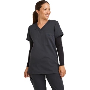 image:imageJockey Womens Scrubs Womens Scrub TopCharcoal Grey