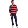 image:imageJockey Mens Activewear 1876 Collection Long Sleeve Rugby Polo1876 Red Blue
