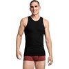 image:imageJockey Mens Undershirt Cotton Stretch Tank Undershirt  3 PackBlack