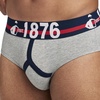 image:imageJockey Mens Underwear 1876 Collection Cotton Stretch Brief1876 Grey