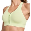 image:imageJockey Womens Bra Seamfree Mid Impact Zip Front Sports BraFresh Sprout