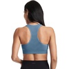 image:imageJockey Womens Bra Seamfree Mid Impact Zip Front Sports BraHarbor Blue