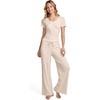 image:imageJockey Womens Loungewear Soft Luxe Textured PantOatmeal Heather