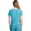 image:imageJockey Womens Loungewear Soft Luxe Textured Short Sleeve TopTeal Cove