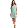 image:imageJockey Womens Sleepwear Organic Cotton Stretch Sleep ShirtQuilted Trellis