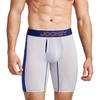 image:imageJockey Mens Underwear EverActive VentraCool Air 75 Long Leg Boxer BriefGrey Dove
