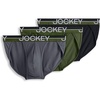 image:imageJockey Mens Underwear Infinite Cool Microfiber Stretch String Bikini  3 PackBlack Moss