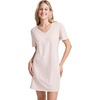image:imageJockey Womens Sleepwear Organic Cotton Stretch Sleep ShirtOatmeal Heather