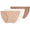 image:imageJockey Womens Underwear Organic Cotton String Bikini  3 PackAlmond Glow