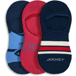 image:imageJockey Mens Socks 1876 Collection No Show Socks  3 Pack1876 Red