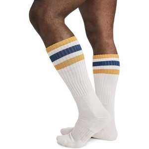 image:imageJockey Mens Socks 1876 Everyday Cotton Blend Over the Calf Sock1876 Stripe
