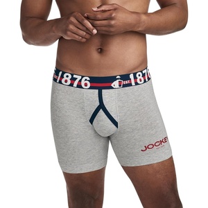 image:imageJockey Mens Underwear 1876 Collection Cotton Stretch 55 Boxer Brief1876 Grey