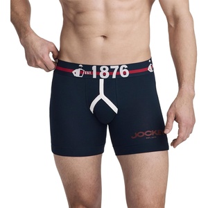image:imageJockey Mens Underwear 1876 Collection Cotton Stretch 55 Boxer Brief1876 Navy Blue