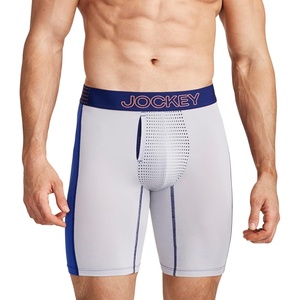 image:imageJockey Mens Underwear EverActive VentraCool Air 75 Long Leg Boxer BriefGrey Dove