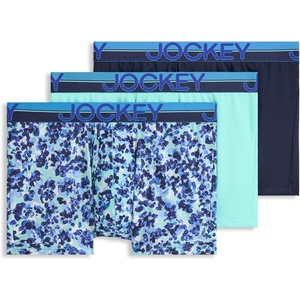 image:imageJockey Mens Underwear Infinite Cool Microfiber Stretch 35 Trunk  3 PackIced Petals