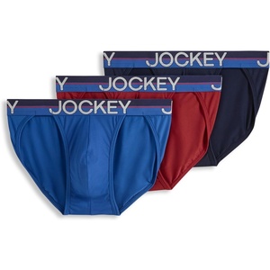 image:imageJockey Mens Underwear Infinite Cool Microfiber Stretch String Bikini  3 PackMaritime Mix